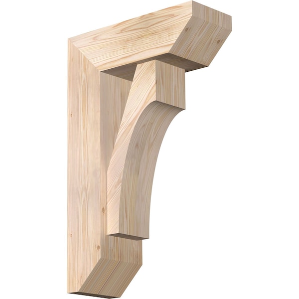 Ekena Millwork Westlake Slat Smooth Bracket w/ Offset Brace, Douglas Fir, 7 1/2"W x 20"D x 32"H BKT0806X20X32WTL06SDF - main